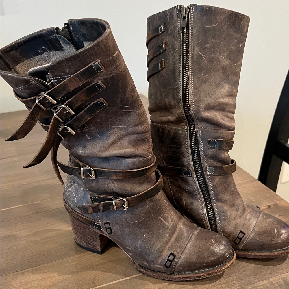 Freebird Brown Leather Women's Boots
